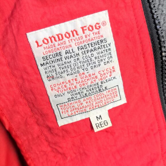 Glacial London Fog Men's Winter Snow Jacket Black Medium Button Front - Picture 8 of 14